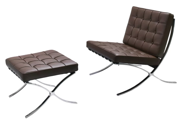 Кресло BARCELONA CHAIR коричневый (изображение №6)