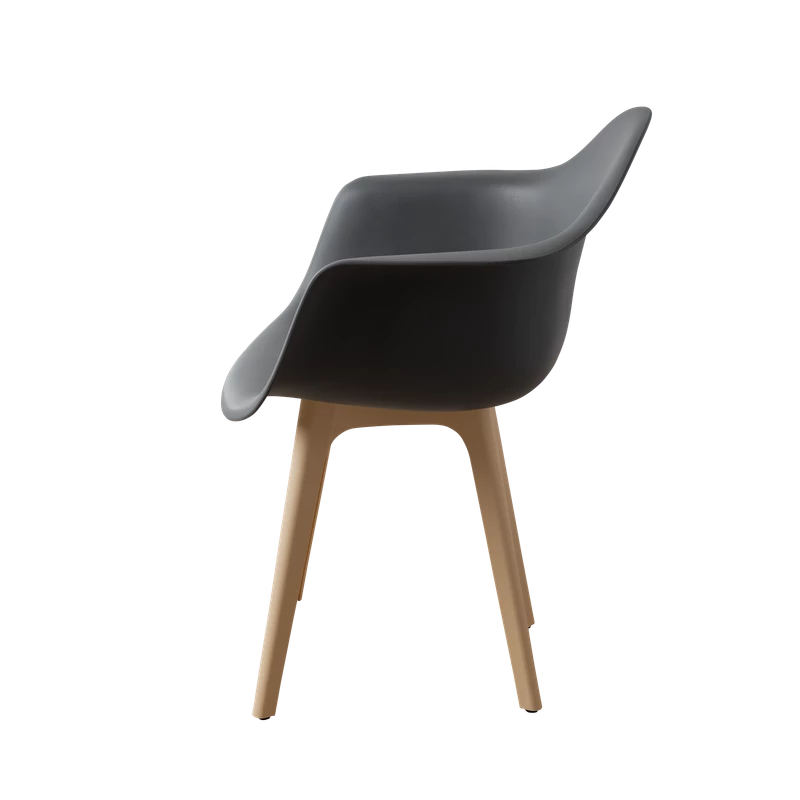 DERSTUHL Стул-кресло из пластика Plast Beige Eames (изображение №4)