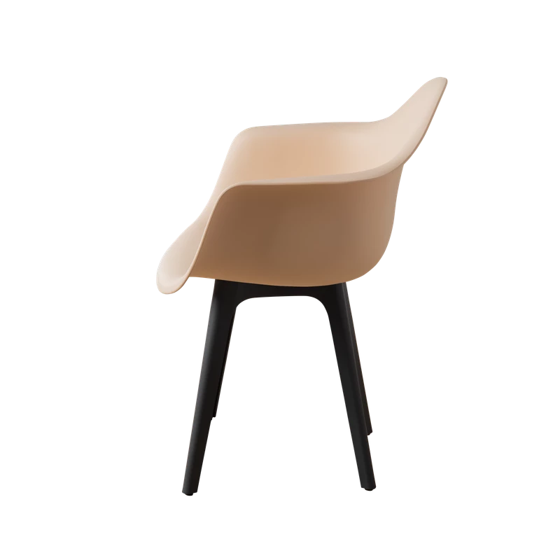 DERSTUHL Комплект стульев пластиковых 2 шт Plast Dark Grey Eames (изображение №4)