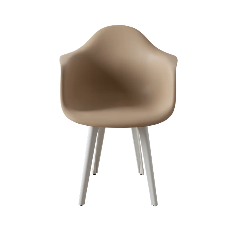 DERSTUHL Комплект стульев пластиковых 4 шт Plast White Eames (изображение №3)