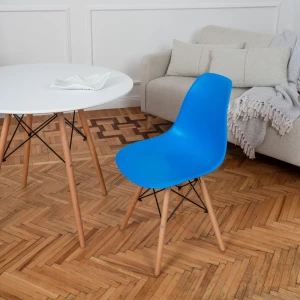 Второе фото. DERSTUHL Комплект стульев пластиковых 4 шт Wood Eames