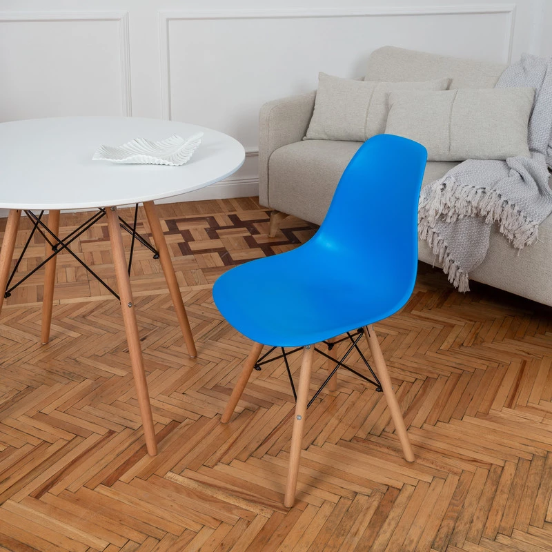 DERSTUHL Комплект стульев пластиковых 4 шт Wood Eames (изображение №6)