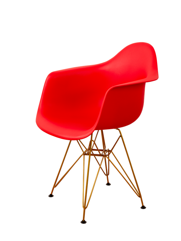 DERSTUHL Комплект стульев пластиковых 2 шт Gold Eames