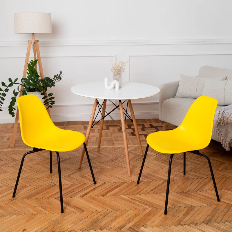 DERSTUHL Комплект стульев пластиковых 2 шт Elegant Black Eames (изображение №2)