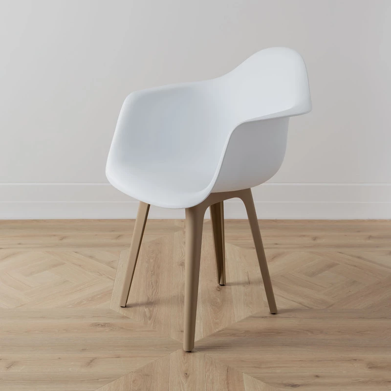 DERSTUHL Комплект стульев пластиковых 4 шт Plast Dark Beige Eames (изображение №6)