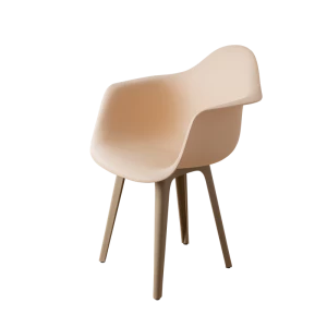 DERSTUHL Комплект стульев пластиковых 2 шт Plast Dark Beige Eames