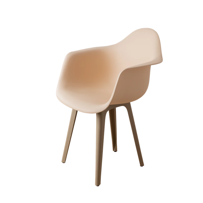 DERSTUHL Стул-кресло из пластика Plast Dark Beige Eames (изображение №1)