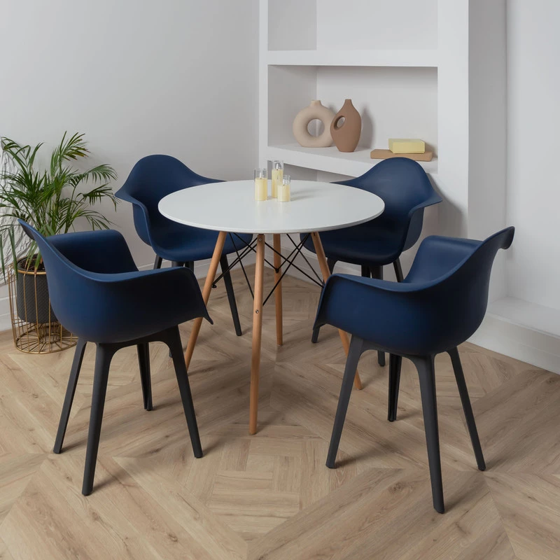 DERSTUHL Комплект стульев пластиковых 2 шт Plast Dark Grey Eames (изображение №2)