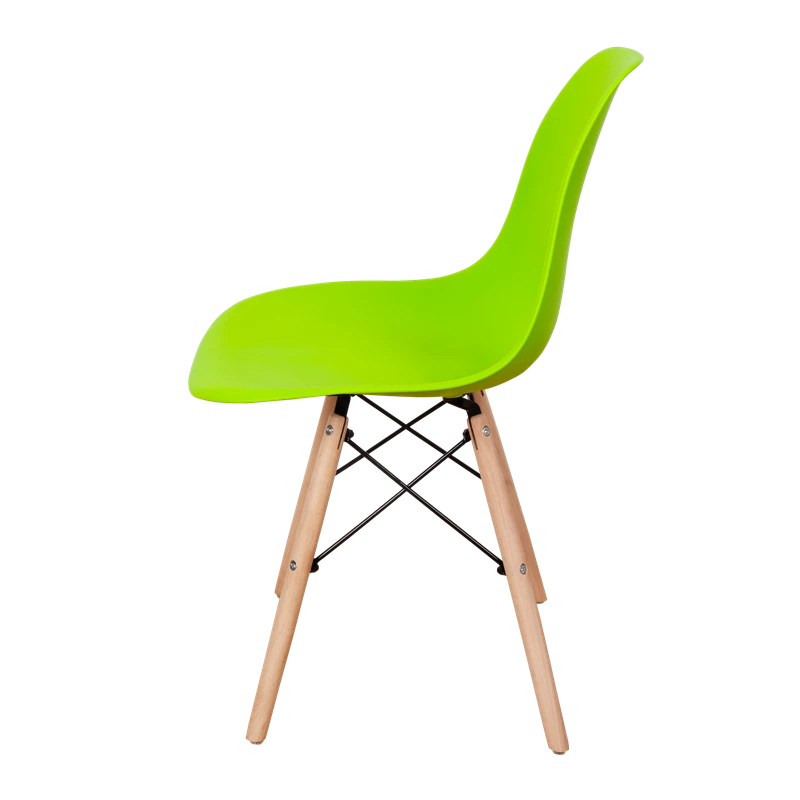 DERSTUHL Комплект стульев пластиковых 4 шт Wood Eames (изображение №4)