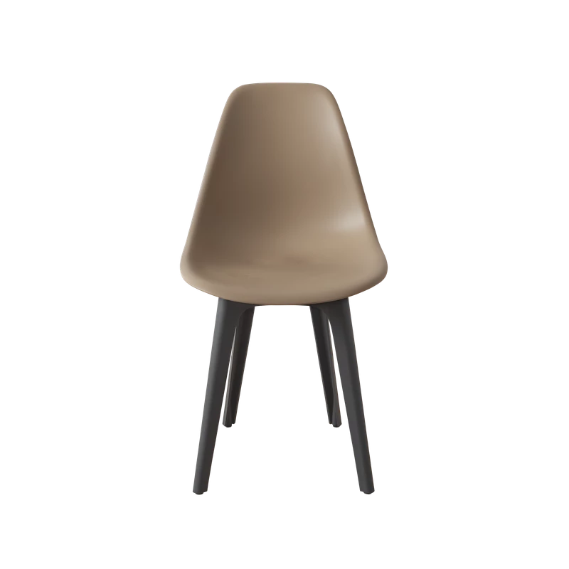 DERSTUHL Комплект стульев пластиковых 2 шт Plast Dark Grey Eames (изображение №3)