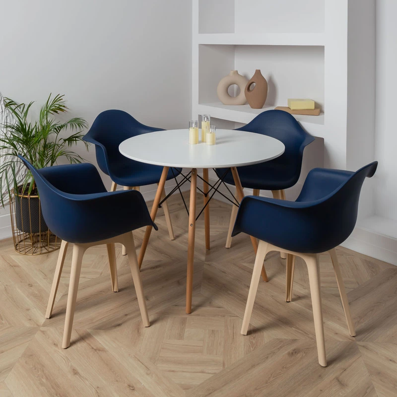 DERSTUHL Комплект стульев пластиковых 2 шт Plast Beige Eames (изображение №2)