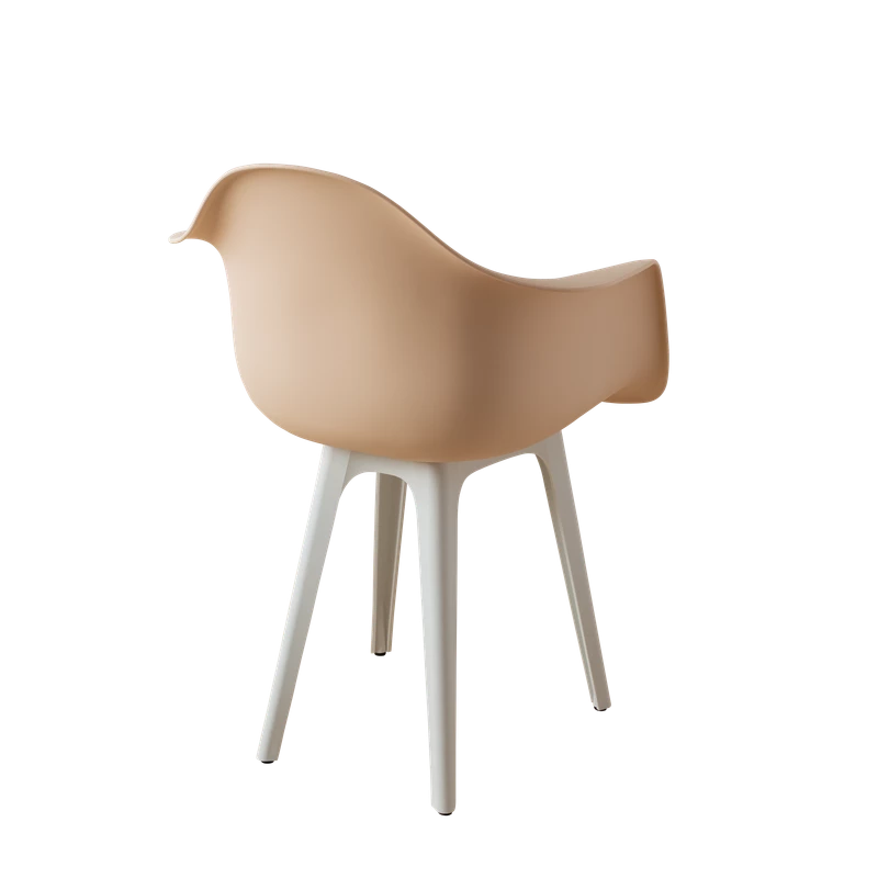 DERSTUHL Комплект стульев пластиковых 4 шт Plast White Eames (изображение №5)
