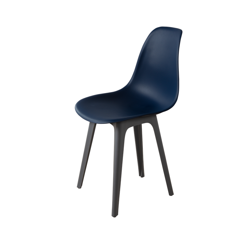 DERSTUHL Комплект стульев пластиковых 2 шт Plast Dark Grey Eames