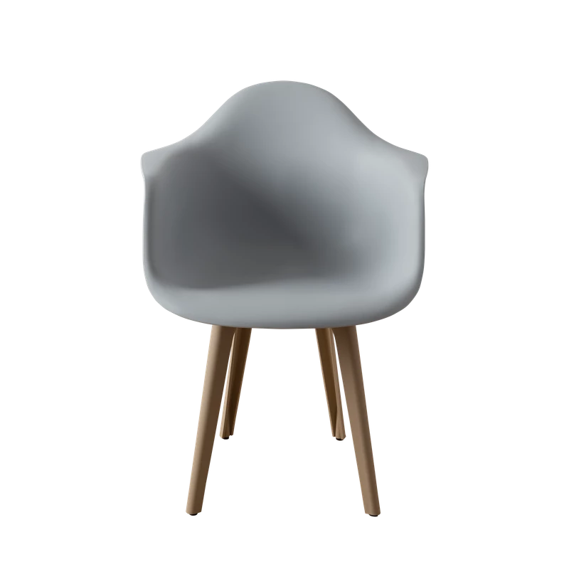 DERSTUHL Стул-кресло из пластика Plast Dark Beige Eames (изображение №3)