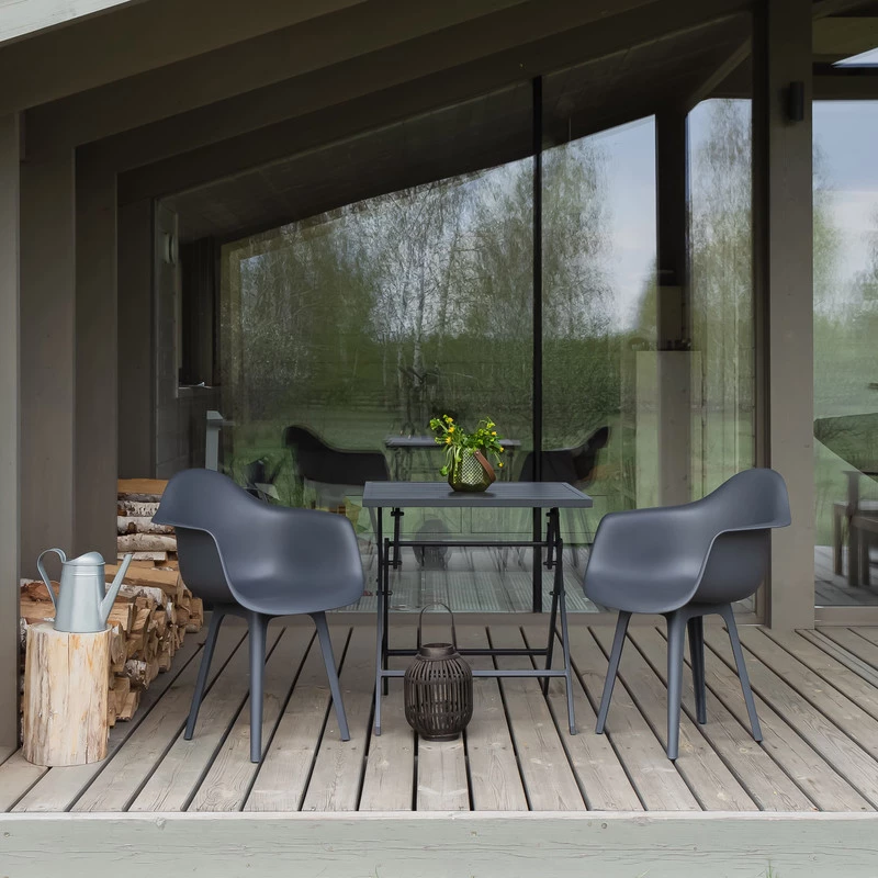 DERSTUHL Стул-кресло из пластика Plast Dark Grey Eames (изображение №2)