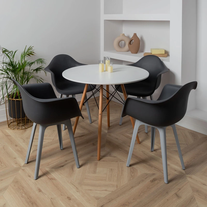 DERSTUHL Стул-кресло из пластика Plast Grey Eames (изображение №2)