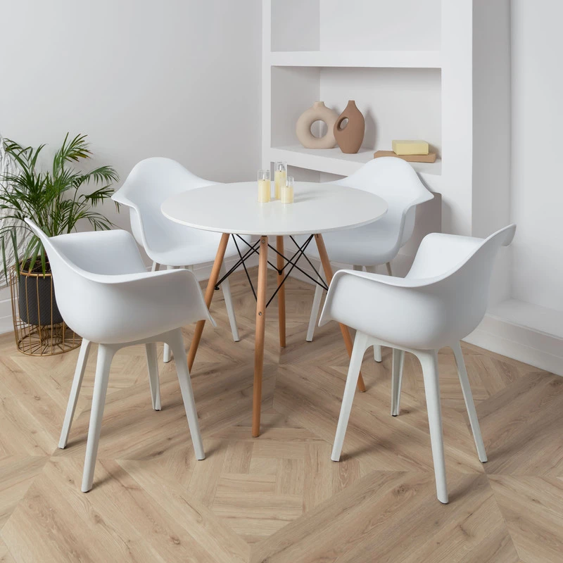 DERSTUHL Комплект стульев пластиковых 2 шт Plast White Eames (изображение №2)