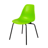 DERSTUHL Комплект стульев пластиковых 2 шт Elegant Black Eames