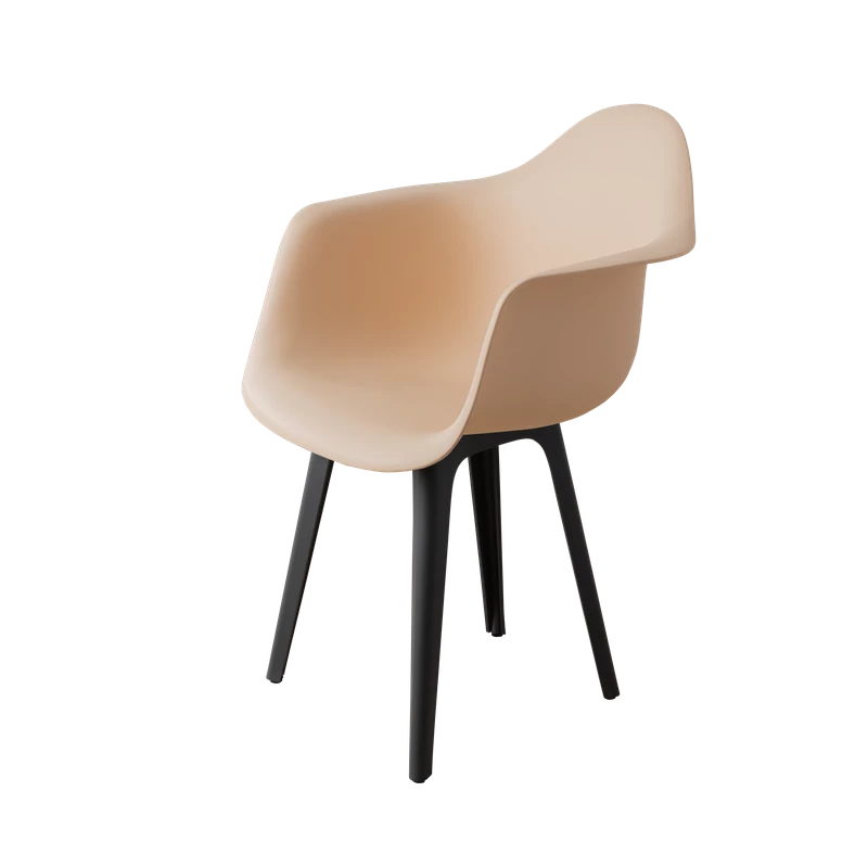 DERSTUHL Комплект стульев пластиковых 2 шт Plast Dark Grey Eames (изображение №1)