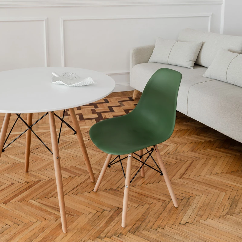DERSTUHL Комплект стульев пластиковых 4 шт Wood Eames (изображение №6)
