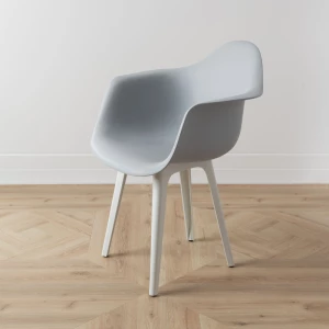 Второе фото. DERSTUHL Стул-кресло из пластика Plast White Eames