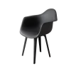 DERSTUHL Комплект стульев пластиковых 2 шт Plast Dark Grey Eames