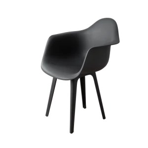 DERSTUHL Комплект стульев пластиковых 2 шт Plast Dark Grey Eames