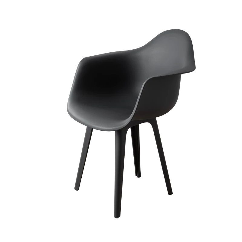 DERSTUHL Стул-кресло из пластика Plast Dark Grey Eames (изображение №1)