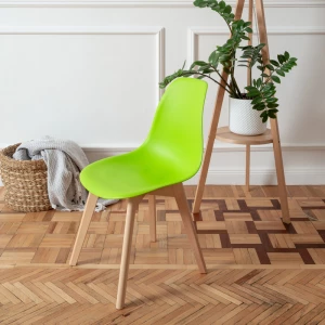 Второе фото. DERSTUHL Комплект стульев пластиковых 4 шт Grand Wood Eames