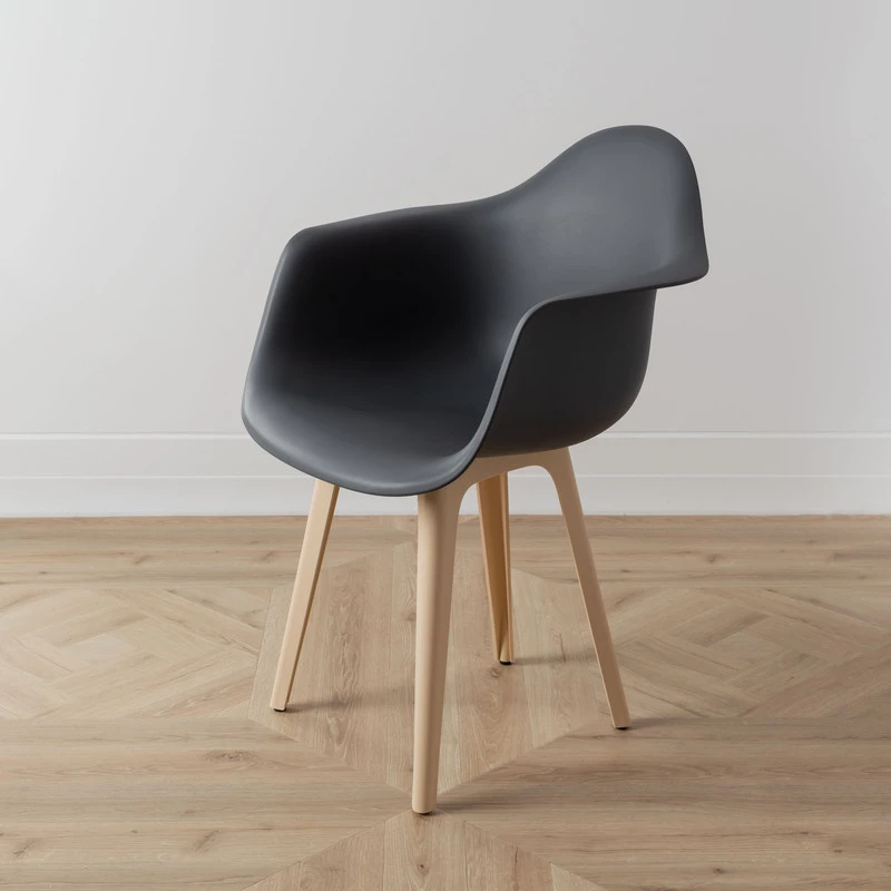DERSTUHL Стул-кресло из пластика Plast Beige Eames (изображение №6)