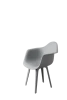 DERSTUHL Комплект стульев пластиковых 4 шт Plast Grey Eames