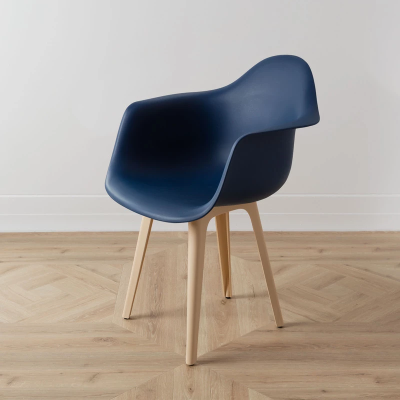 DERSTUHL Комплект стульев пластиковых 2 шт Plast Beige Eames (изображение №6)