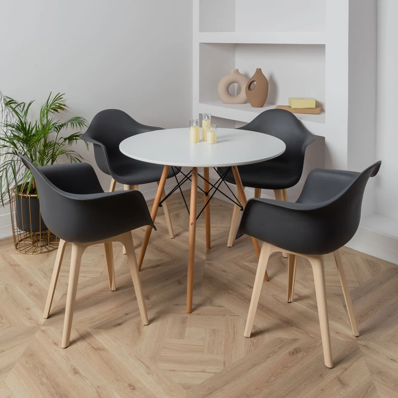 DERSTUHL Стул-кресло из пластика Plast Beige Eames (изображение №2)