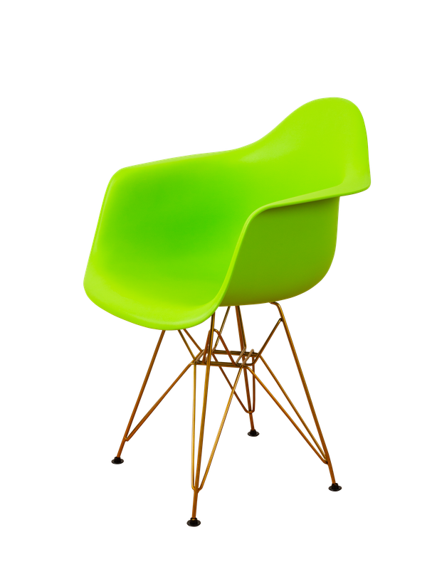 DERSTUHL Комплект стульев пластиковых 2 шт Gold Eames