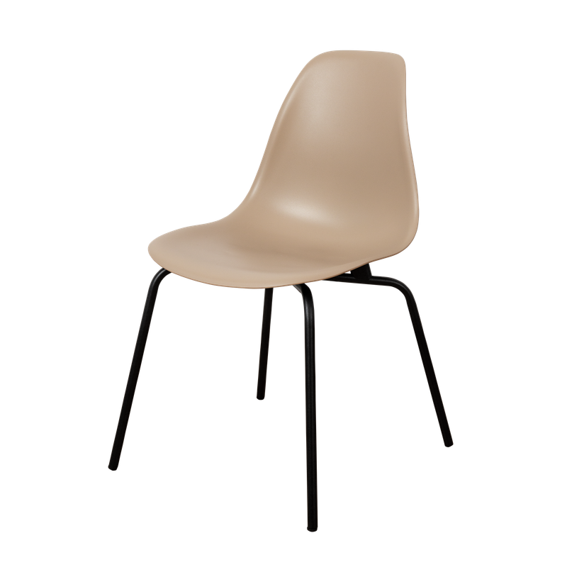 DERSTUHL Комплект стульев пластиковых 2 шт Elegant Black Eames
