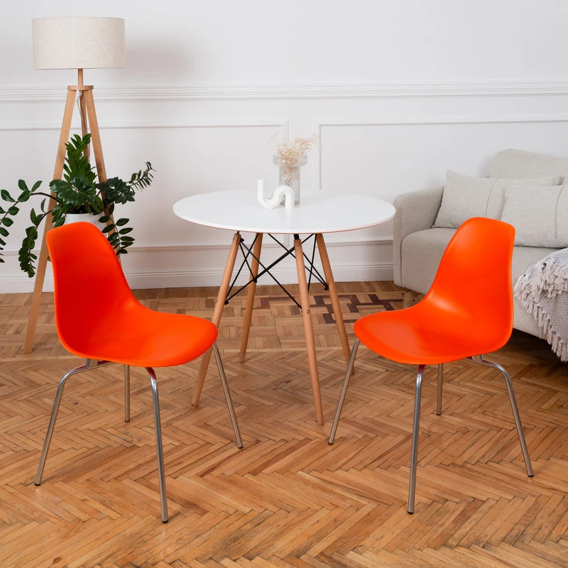 DERSTUHL Комплект стульев пластиковых 2 шт Elegant Chrom Eames (изображение №2)
