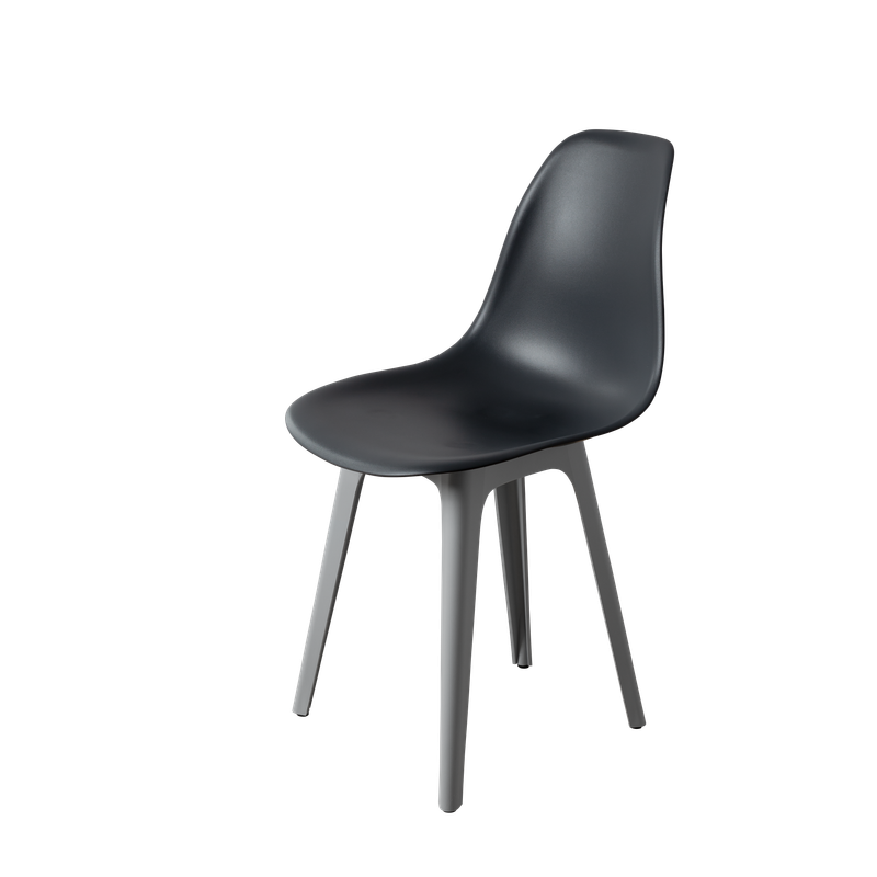 DERSTUHL Стул пластиковый Plast Grey Eames