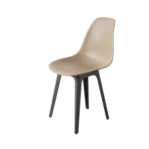 DERSTUHL Комплект стульев пластиковых 4 шт Plast Dark Grey Eames