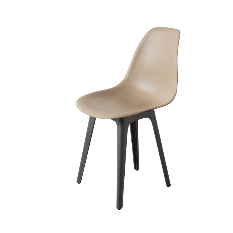 DERSTUHL Комплект стульев пластиковых 2 шт Plast Dark Grey Eames (изображение №1)