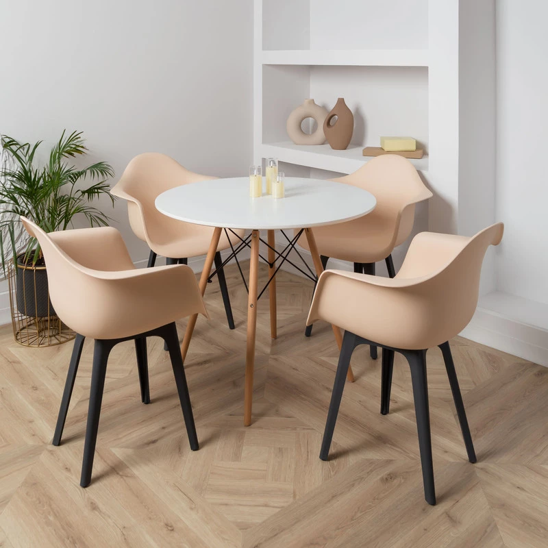 DERSTUHL Комплект стульев пластиковых 2 шт Plast Dark Grey Eames (изображение №2)