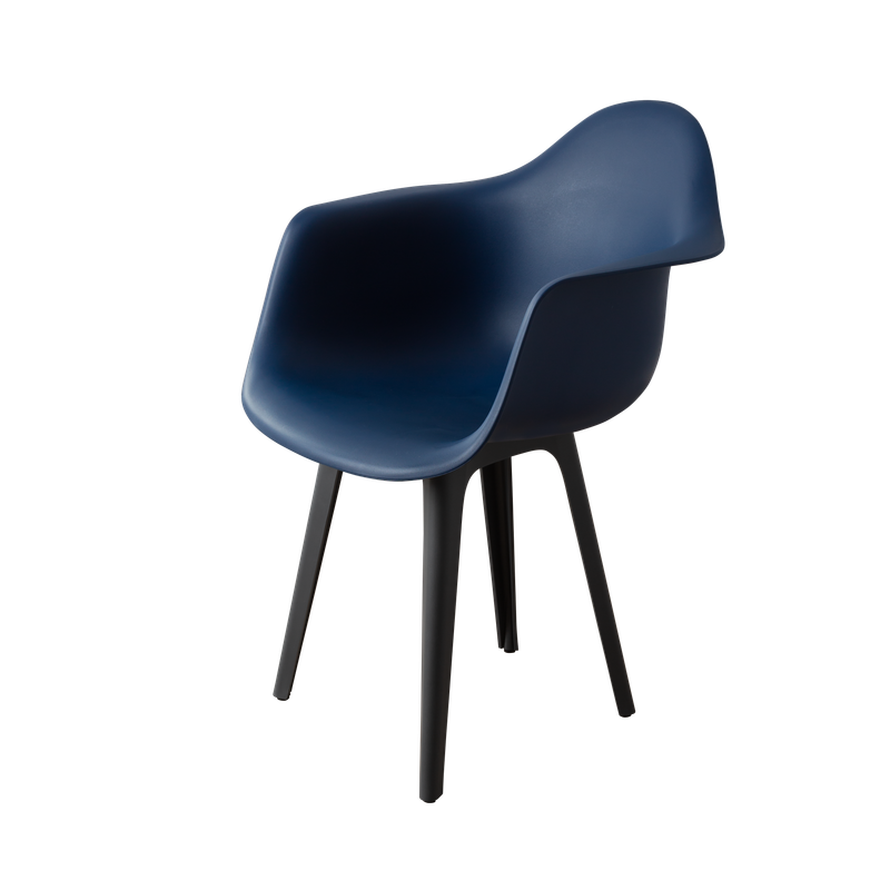 DERSTUHL Комплект стульев пластиковых 2 шт Plast Dark Grey Eames