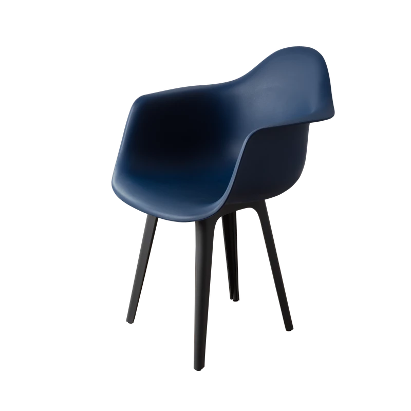 DERSTUHL Комплект стульев пластиковых 2 шт Plast Dark Grey Eames (изображение №1)