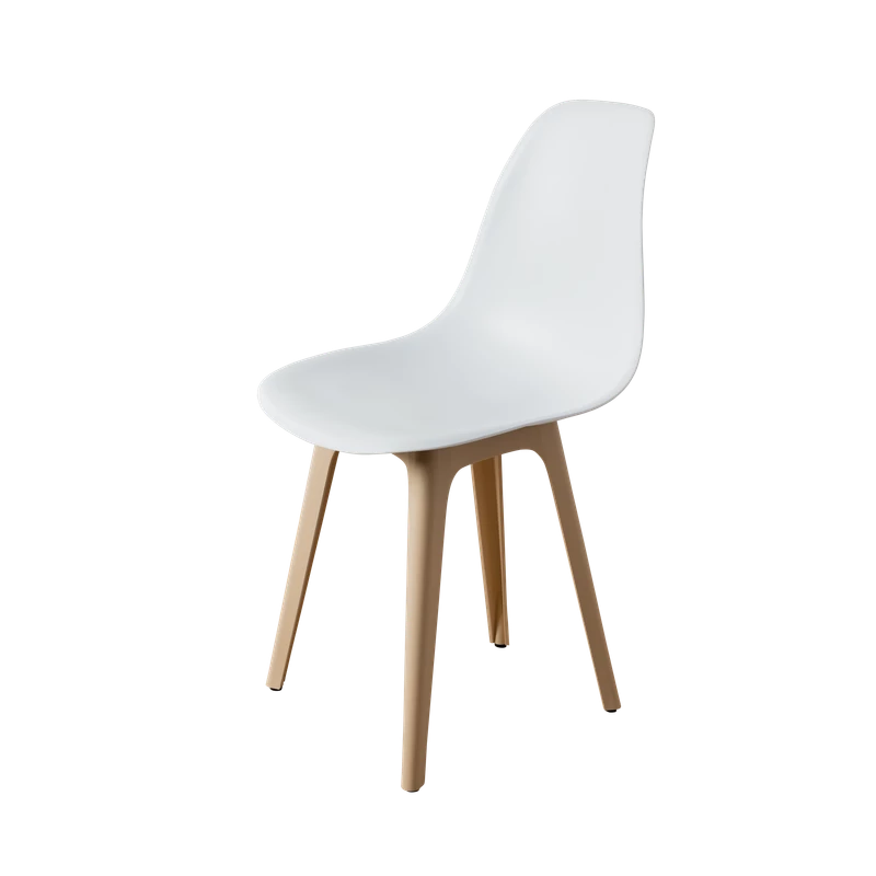DERSTUHL Комплект стульев пластиковых 2 шт Plast Beige Eames (изображение №1)
