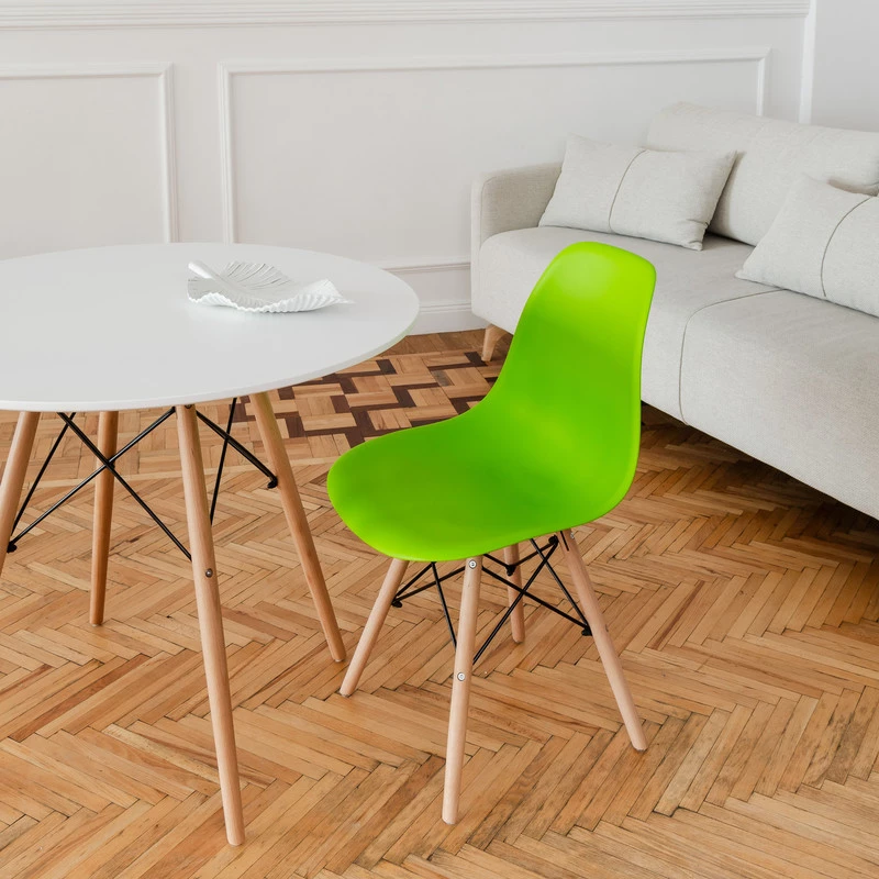 DERSTUHL Комплект стульев пластиковых 4 шт Wood Eames (изображение №6)