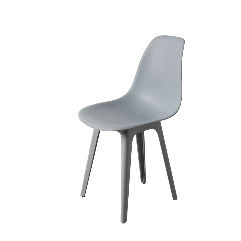 DERSTUHL Комплект стульев пластиковых 4 шт Plast Grey Eames (изображение №1)