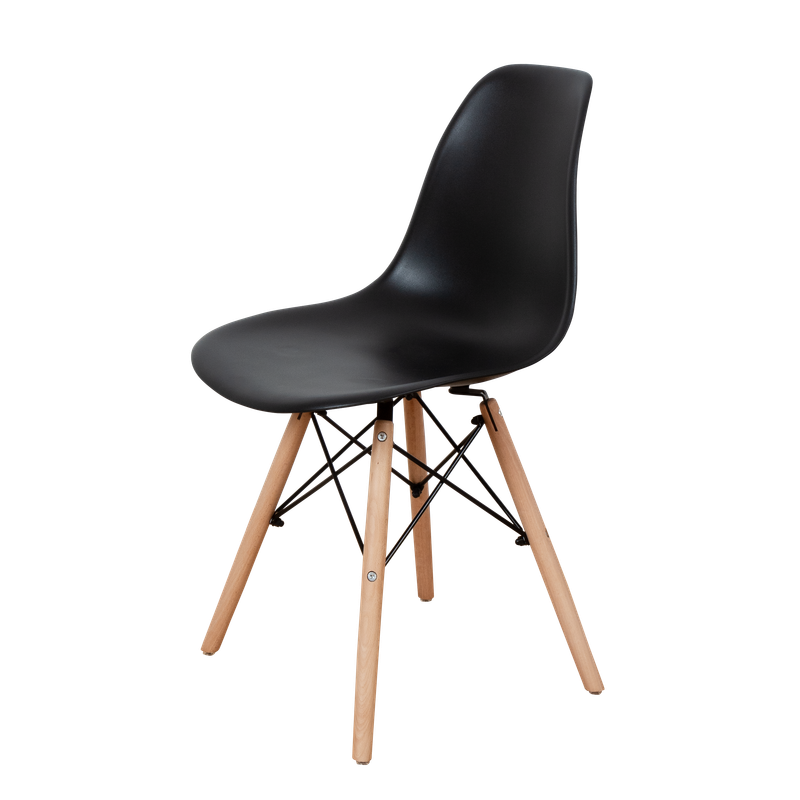 DERSTUHL Комплект стульев пластиковых 4 шт Wood Eames