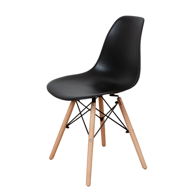 DERSTUHL Комплект стульев пластиковых 4 шт Wood Eames (изображение №1)