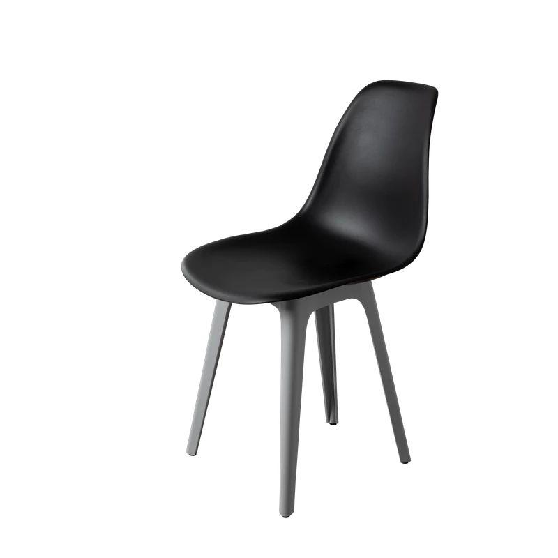 DERSTUHL Комплект стульев пластиковых 4 шт Plast Grey Eames (изображение №1)