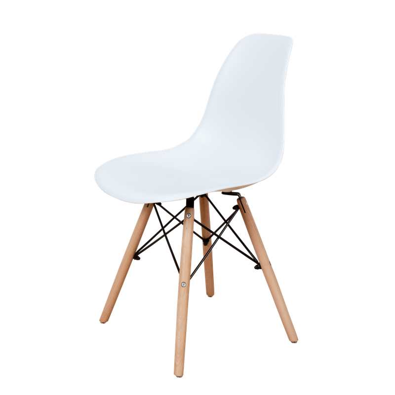 DERSTUHL Комплект стульев пластиковых 4 шт Wood Eames