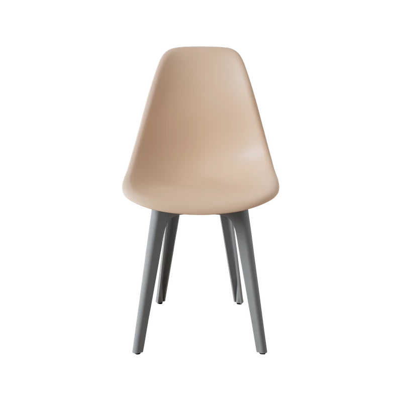 DERSTUHL Комплект стульев пластиковых 4 шт Plast Grey Eames (изображение №3)